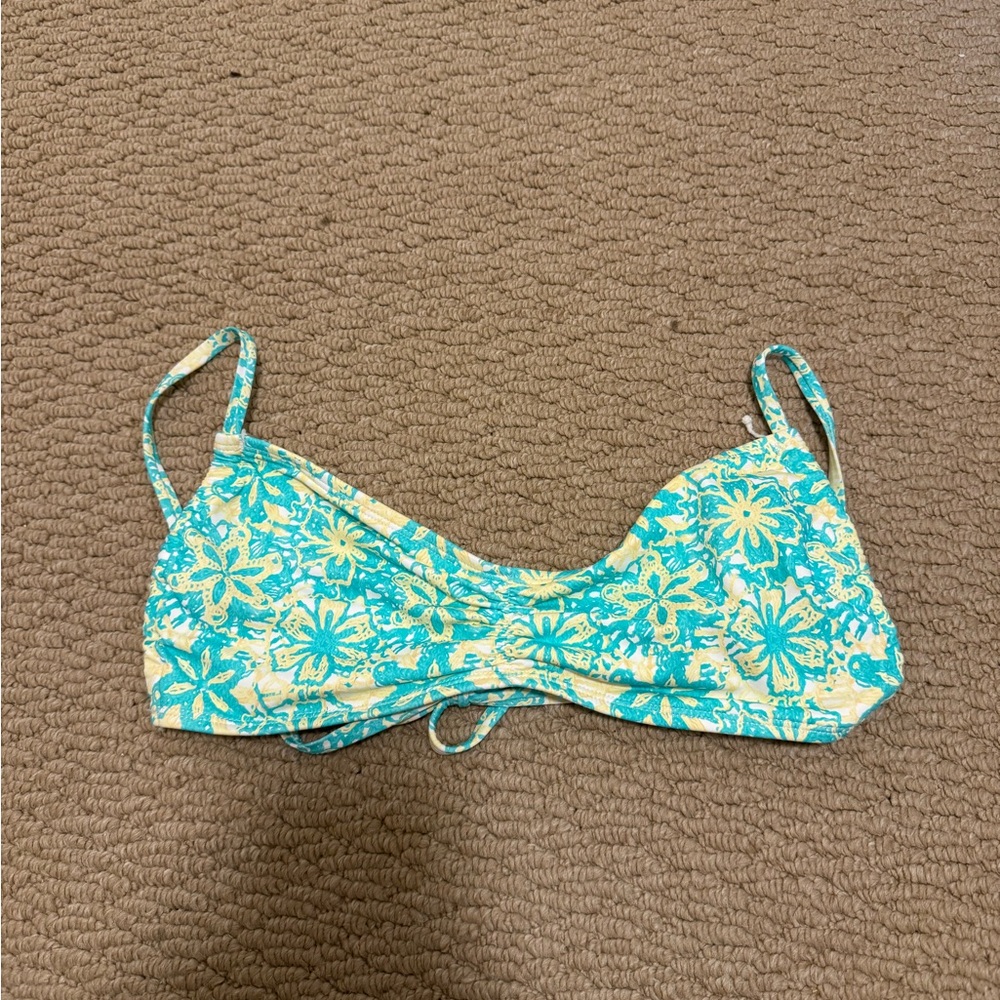 Celebrity Pink Swimwear Bottom in Blue and Yellow